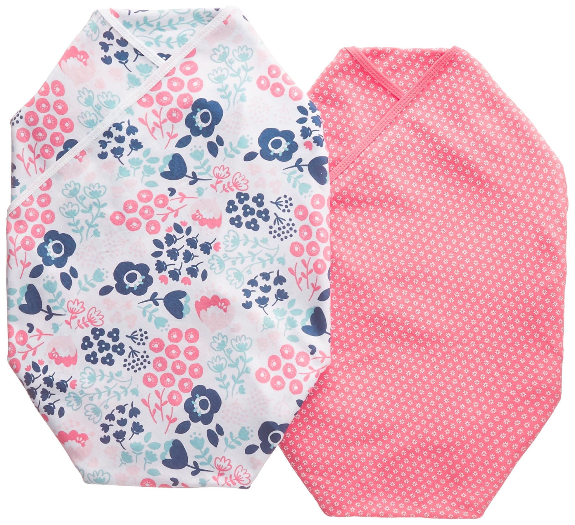 Carters Flowers Fine & Bold 2-Pack Swaddle Blankets - pink, one size