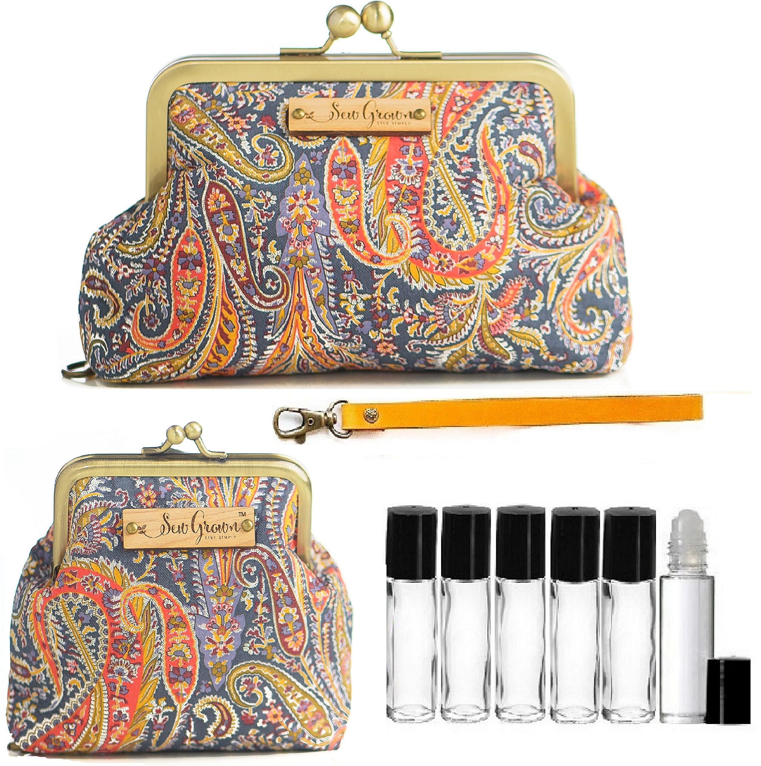 Essential Oil Carrying Case Kit #1 (Felix with Yellow Wristlet)