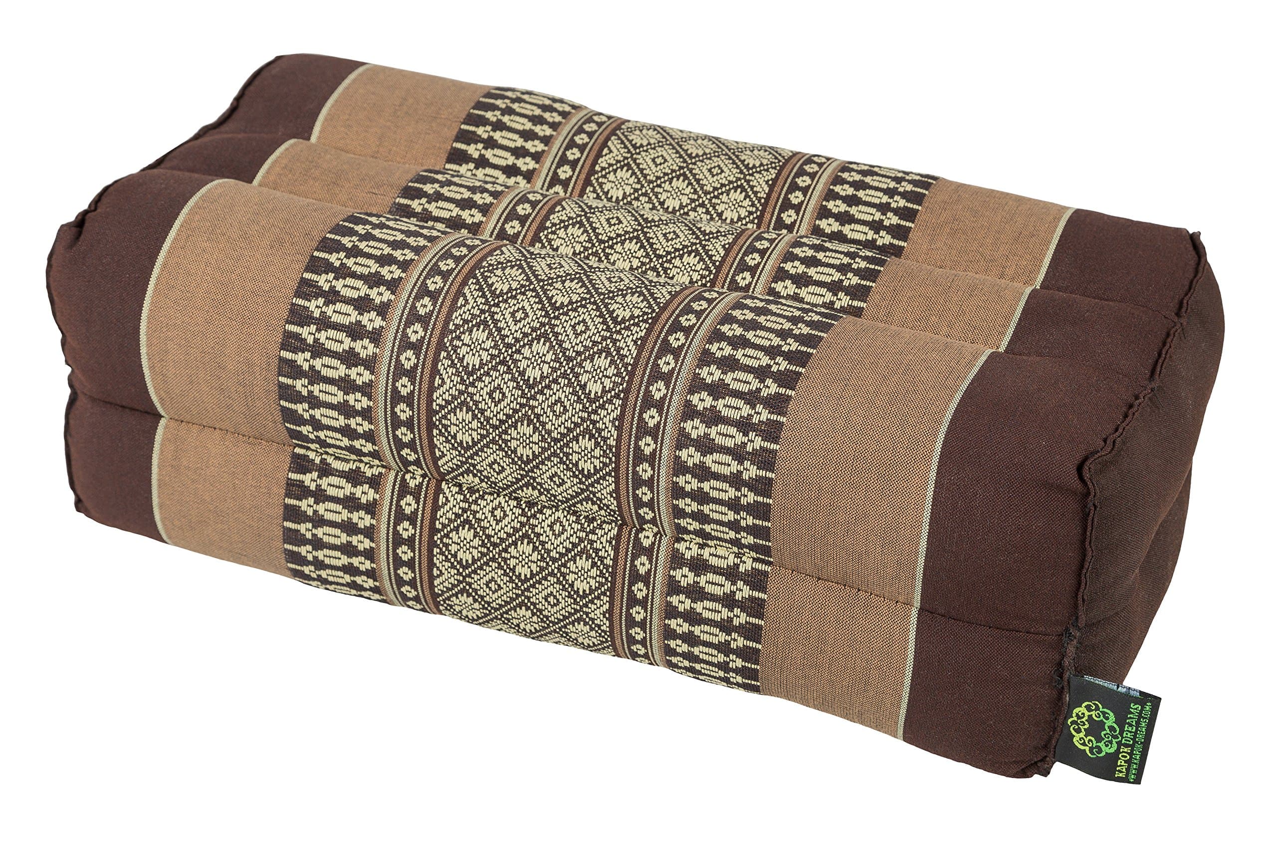 Kapok DreamsMeditation Cushion & Yoga Prop, 100% (Brown-Beige). By